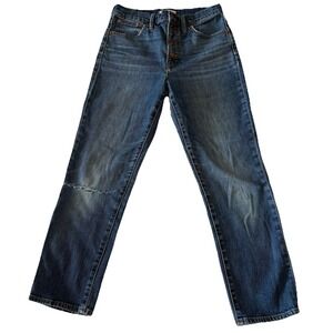 Madewell The Perfect Vintage Crop Jeans Women's‎ 27 Blue Medium Wash High Rise